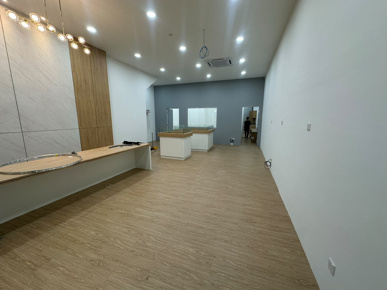 SPC flooring installation project completed by FUZZFLOOR in a Malaysian residence.