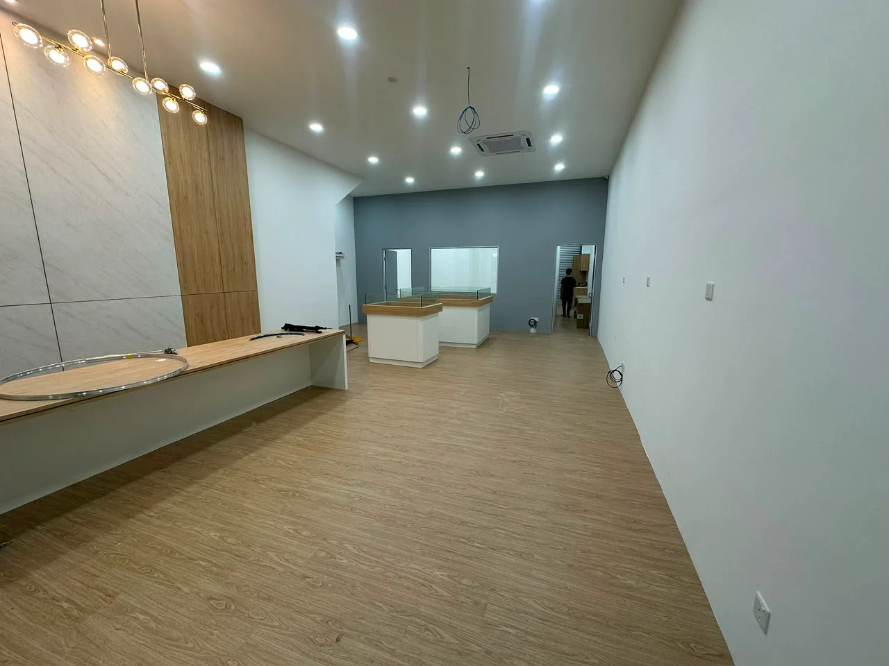 SPC flooring installation project completed by FUZZFLOOR in a Malaysian residence.